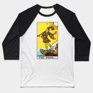 The Fool Tarot Baseball T-Shirt